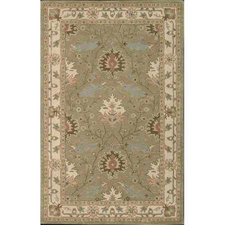 NOURISON Nourison 173 India House Area Rug Collection Sage 2 ft 6 in. x 4 ft Rectangle 99446001733